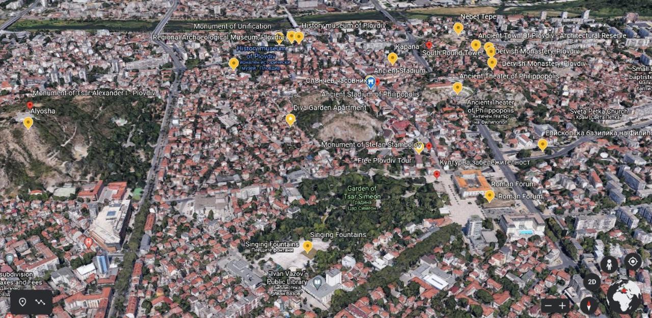 Diva Garden Apartment Plovdiv Eksteriør billede